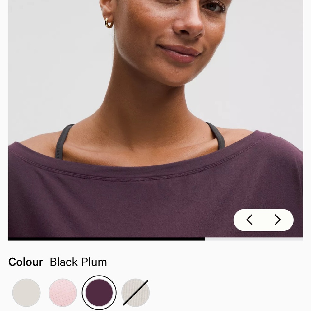 lululemon athletica Black Plum Women's Top